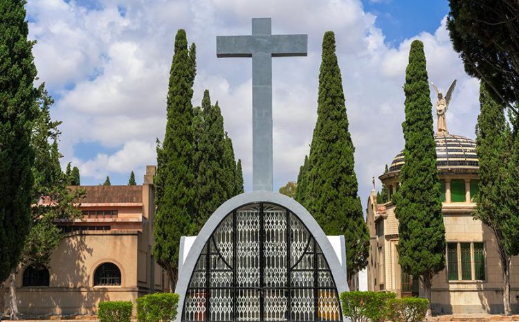 ¿Qué relación tienen los cipreses con el cementerio?